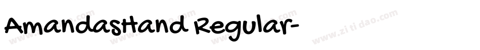 AmandasHand Regular字体转换